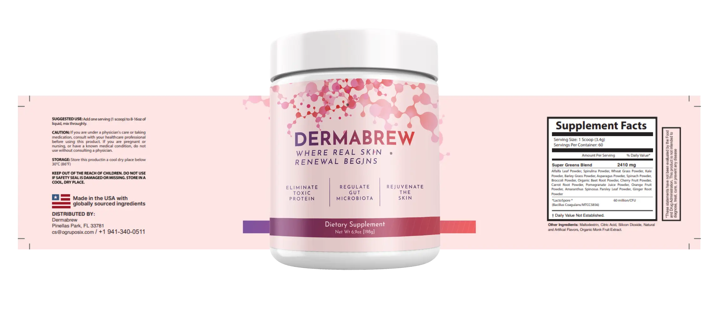 DermaBrew Label